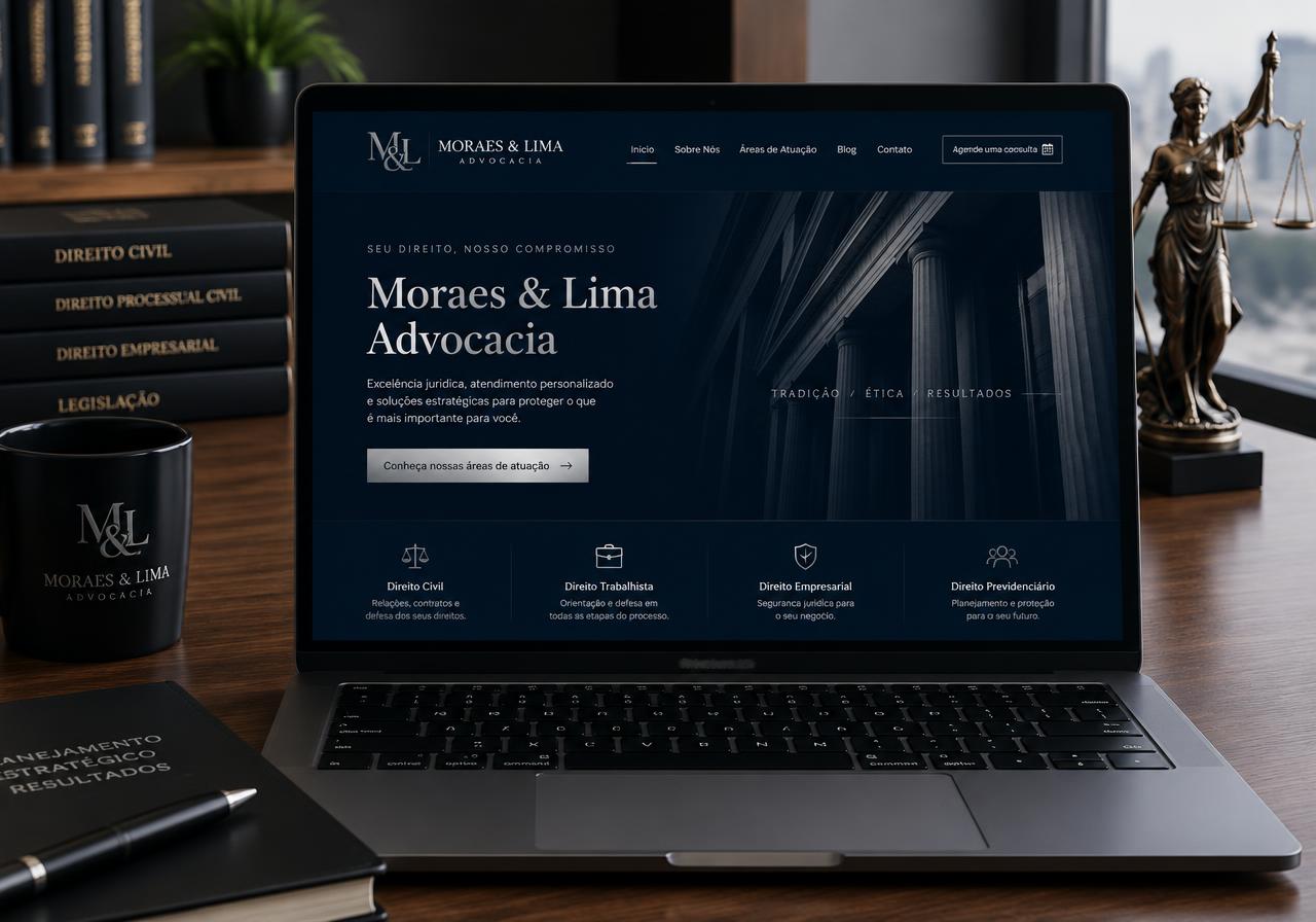 Site de Moraes & Lima Advocacia